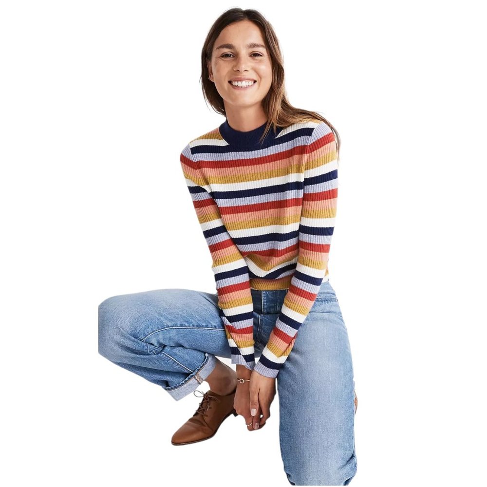 Madewell Mockneck Pullover Sweater